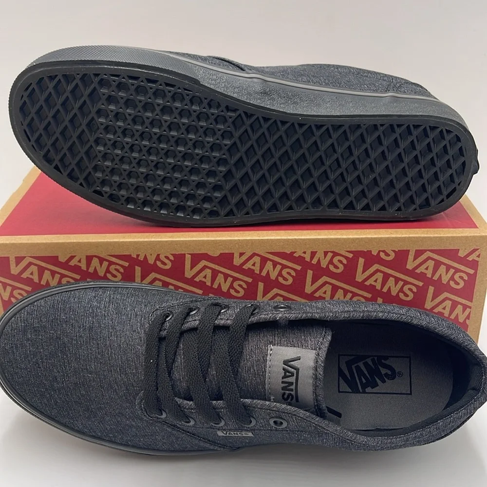 Vans Women’s Atwood (Varsity Textile) Black/Pewter VN0A45J9VEJ Sneakers